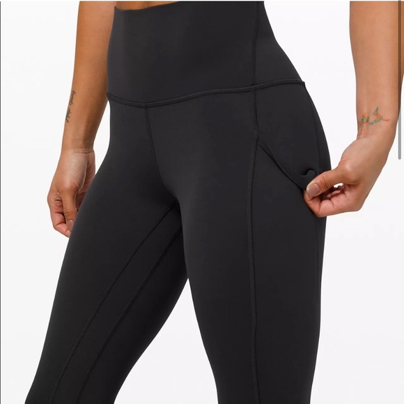 NEW LULULEMON ALIGN BLACK HIGH RISE HW LEGGINGS WITH POCKETS - Picture 4 of 4